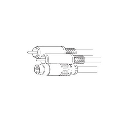 SVHSA12X Vanco Cable S-Video with Dual RCA 12ft