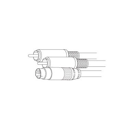 SVHSA6 Vanco Cable S-Video with Dual RCA 6ft