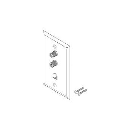Vanco Telephone and TV Wall Plate