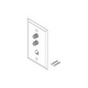 Show product details for SWP1WX Vanco Telephone and TV Wall Plate