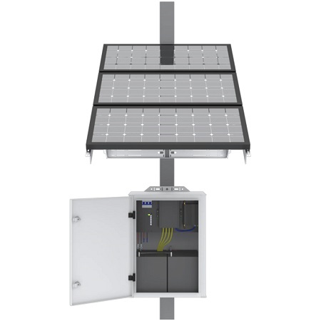 SXA200 Speco Technologies Solar Powered Panel and Enclosure with Mounting Hardware