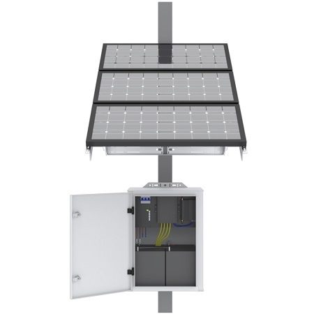 SXC300 Speco Technologies 100W Solar Panels, Enclosure, 4G Router, Charge Controller, PoE Switch