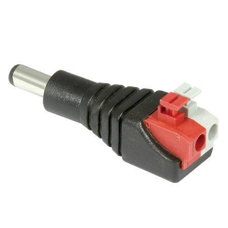 CA-161P Seco-Larm 2.1mm DC Plug to Screwless Terminal Block