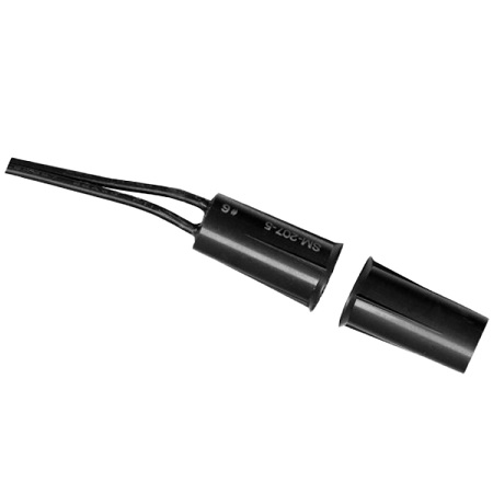 SM-207-5Q/BR-10 Seco-Larm 3/8" Press-Fit Mount N.C. Magnetic Contact w/ Short Switch and Magnet - Brown - Pack of 10
