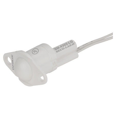 SM-4302-LQ-W Seco-Larm Roller-Ball Recessed-Mount N.C Magnetic Contact 360Â° Roller Ball - White