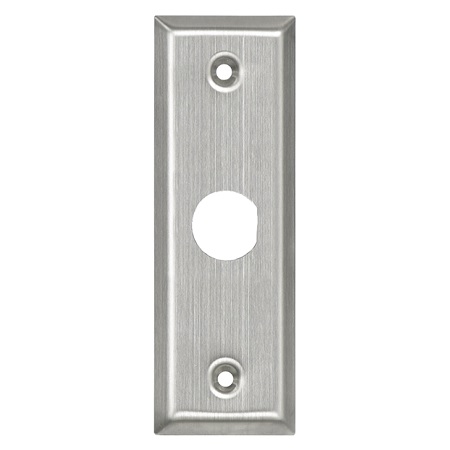 SS-199Q Seco-Larm Stainless-Steel Slimline Plate w/ 3/4" D-Hole