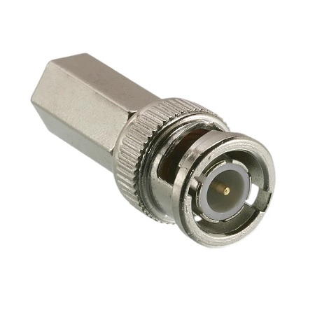 302-4TP Triplett BNC Male 1 Pc Twist-On 50 Ohm RG59 PVC & RG6 TFE 10 - Pack