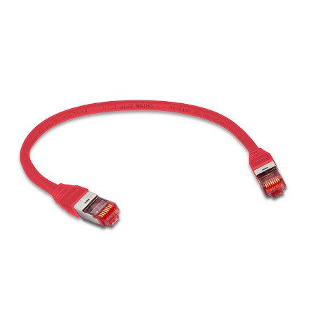 CAT6A-1RD Triplett CAT 6A 10GBPS Professional Grade SSTP 26AWG Patch Cable 1' - Red