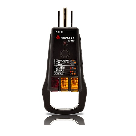 ET100 Triplett GFCI Receptacle Tester will Pull Handle