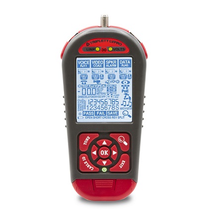 LVPRO30 Triplett Low Voltage Pro Multifunctional Cable/Network Tester Kit with Printable Reports