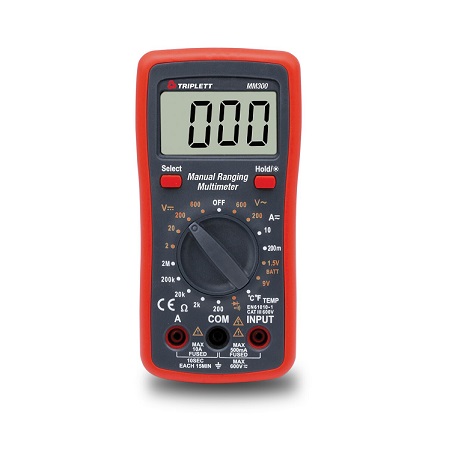 MM300 Triplett True RMS Manual Ranging Digital Multimeter