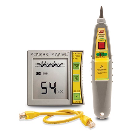 POE1000ILT Triplett Power Panel Cat5/5e/6/6a/7/8 Digital Volt Meter with Probe