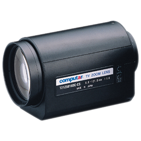T21Z5816PDC Computar 1/3" CS-Mount Motorized Zoom 5.8-121mm F/1.8 DC Auto Iris Lens