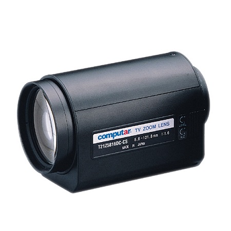 T21Z5816PDC-CS Computer CS Mount 1/3" 5.8-121mm F1.8 21X Motorized Zoom DC Auto Iris with Preset