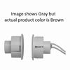 Show product details for SD-80-BR-10 Tane Alarm 1" x 1 1/8" Steel Door Recess 1.25" Gap - Brown - 10 Pack