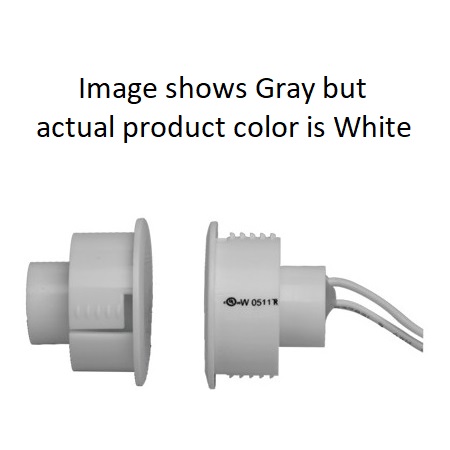 SD-80-WH-10 Tane Alarm 1" Diameter Recessed Contact and Magnet Steel Door with 1 1/2" Gap - Pack of 10