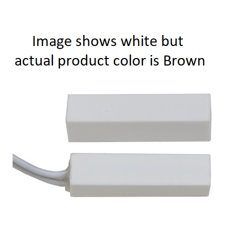 SS-40-BR-10 Tane Alarm 3/8 x 1 1/4 rectangle w/adhesive 1 gap - Brown - 10 Pack