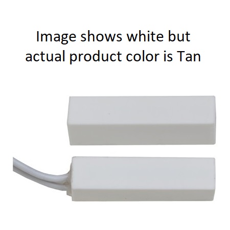 SS-40-TN-10 Tane Alarm 3/8 x 1 1/4 rectangle w/adhesive 1 gap - Tan - 10 Pack
