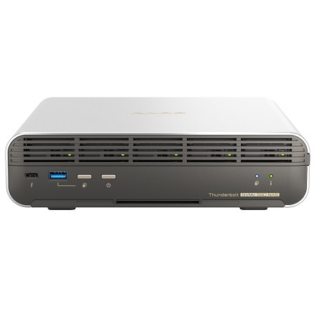 TBS-h574TX-i3-12G-US Qnap 5-Bay Desktop NAS 4.50 GHz Intel i3 8C/12T Processor 12 GB RAM - No HDD