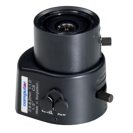 TG3Z2910AFCS Computar CS-Mount 2.9-8.2mm Vari-focal F/1.0 Video Auto Iris Lens