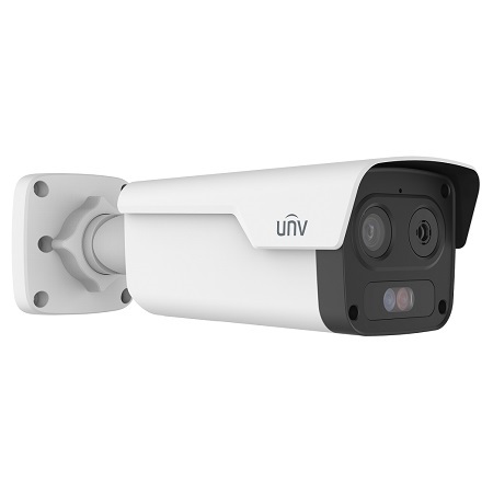 TIC3612SA-F7-4F6AC-I1 Uniview 8-10mm 4x Optical Zoom 30FPS @ 4MP Outdoor Dual-Spectrum Thermal IR Day/Night WDR Bullet IP Security Camera 12VDC/PoE