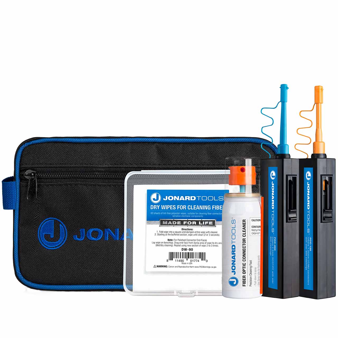 TK-182 Jonard Tools Fiber Cleaning Kit