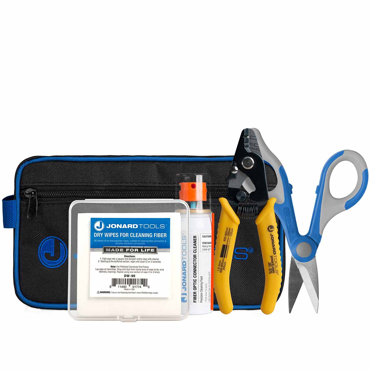 TK-283 Jonard Tools All-In-One Fiber Cleaning Kit