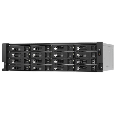 TL-R1600PES-RP-US QNAP 16-Bay 3U Rackmount PCIe Interface SATA JBOD Expansion Enclosure
