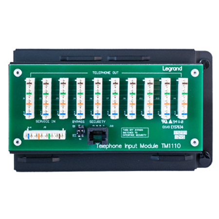 TM1110 10-way Legrand On-Q RJ45 10-way IDC Telephone Module with RJ31X