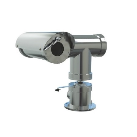 TNU-X6320E2WT1-C Hanwha Techwin 4.44-142.6mm 32x Optical Zoom 60FPS @ 1080p Outdoor Day/Night WDR Explosion-proof PTZ IP Security Camera with Wiper 110VAC - cLC CSA