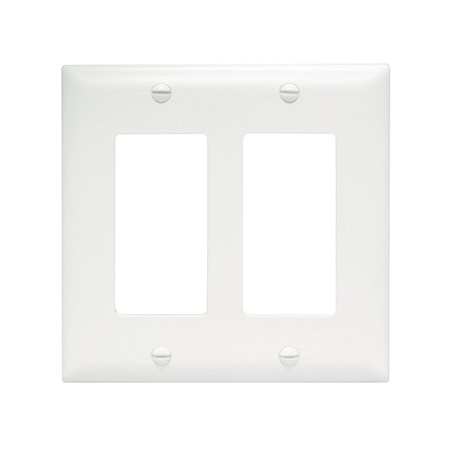 TP262W-20 Legrand On-Q 2 Gang Decorator Wall Plate - White - 20 Pack