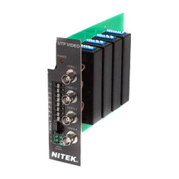 TR515x4 Nitek Four Channel Video Link Receiver Card Selectable 100ft to 1500ft