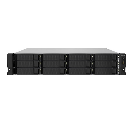 TS-1232PXU-RP-4G-US QNAP 12 Bay Rackmount NAS/iSCI/IP-SAN 1.7GHz Alpine AL324 64-bit ARM Cortex-A57 Quad-core 4GB RAM - No HDD