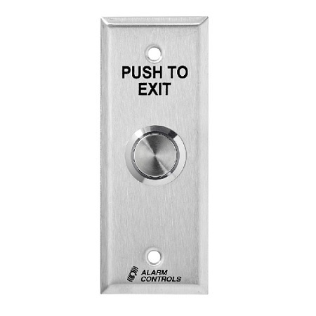 TS-13 Alarm Controls UL 3/4 Diameter Metal Push Button