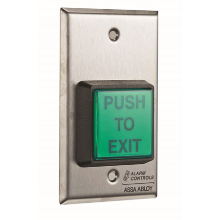 TS-2R Alarm Controls ILLUMINATED RTE STATION W/RED 2 SQ P.B.