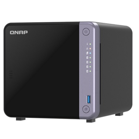 TS-432X-4G-US QNAP TS-432X 4-Bay ARM-based NAS with Hardware Encryption, Quad Core 2.0GHz, 4GB DDR4 RAM, 10GbE(SFP+), 2.5GbE and PCIe Gen3 Expansion Slot