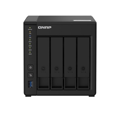 [DISCONTINUED] TS-451D2-2G-US QNAP 4 Bay Desktop NAS/iSCI/IP-SAN 2.0GHz Intel Celeron J4025 Dual-core 2GB RAM - No HDD