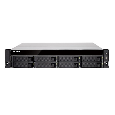 TS-877XU-RP-3600-8G-US QNAP 8 Bay Rackmount NAS/iSCI/IP-SAN 3.6GHz AMD Ryzen 5 3600 6-core 8GB RAM - No HDD