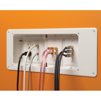 TVB613 Arlington Industries 4-Gang Recessed TV Box for Power and Low Voltage