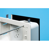 TVB712BK Arlington Industries 2-Gang TV Bridge II Kit w/ Angled Power Box