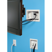 TVB712BK Arlington Industries 2-Gang TV Bridge II Kit w/ Angled Power Box