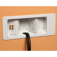 TVB713 Arlington Industries 3-Gang Recessed TV Box w/ Angled Openings