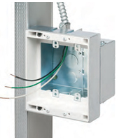 TVBS505 Arlington Industries 2-Gang Steel Recessed TV Box