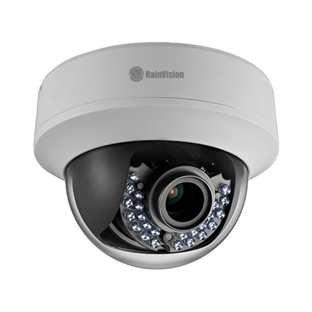 TVIPROID2-21M-W Rainvision 2.8~12mm Motorized 30fps @ 1080p Indoor IR Day/Night WDR Dome HD-TVI/Analog Security Camera 12VDC/24VAC - White
