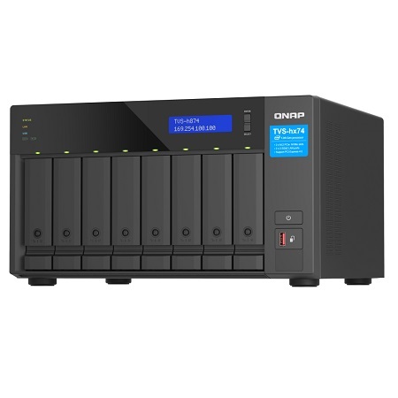 TVS-h874-i7-32G-US QNAP 8-Bay Desktop NAS Intel Core i7 12-core 32GB - No HDD