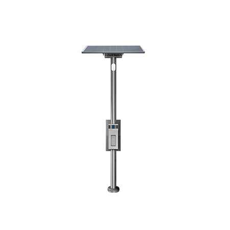 TWS-Z2 Aiphone Solar Tower with 2 x 160W Solar Panels and Hooded Emergency Wall Box - Solar Range 2 to 3.9