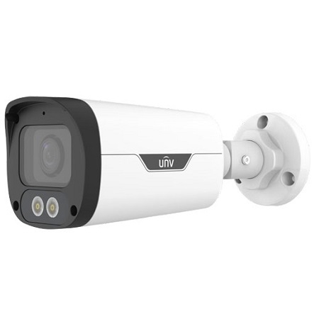 UAC-B134-ADF28MS-W Uniview 2.8mm 25FPS @ 4MP ColorHunter Outdoor White Light Day/Night WDR Bullet HD-TVI/HD-CVI/AHD/CVBS/Analog Security Camera