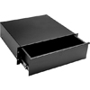 Show product details for UD3 Middle Atlantic 3 Space (5 1/4 Inch) Utility Drawer, Black Powder Coat Finish