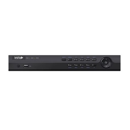 UD5A-16-8TB InVid Tech 16 Channel HD-TVI/HD-CVI/AHD/Analog + 8 Channel IP DVR 128FPS @ 8MP - 8TB