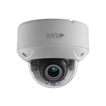 ULT-C2DRXIRM2812 InVid Tech 2.8-12mm Motorized 30FPS @ 1080p Outdoor IR Day/Night WDR Dome HD-TVI Security Camera 24VAC/12VDC
